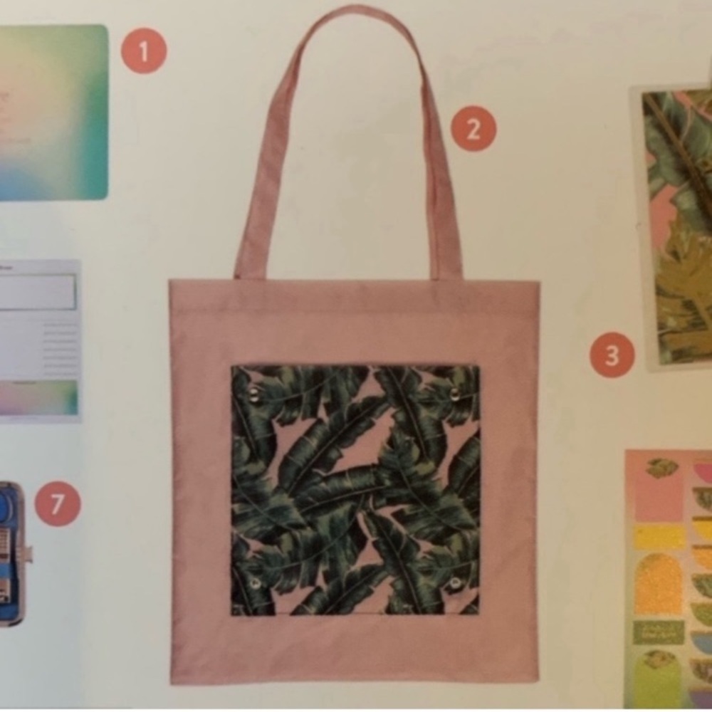✨NIP! Erin Condren Palm Fronds Reusable Shopping Bag